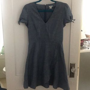 J. Crew Factory Denim Chambray Dress Size 4